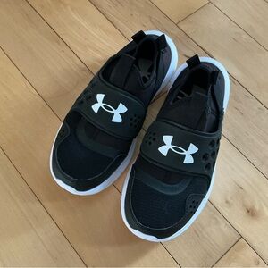 Under Armour Kids Black and White Sneakers